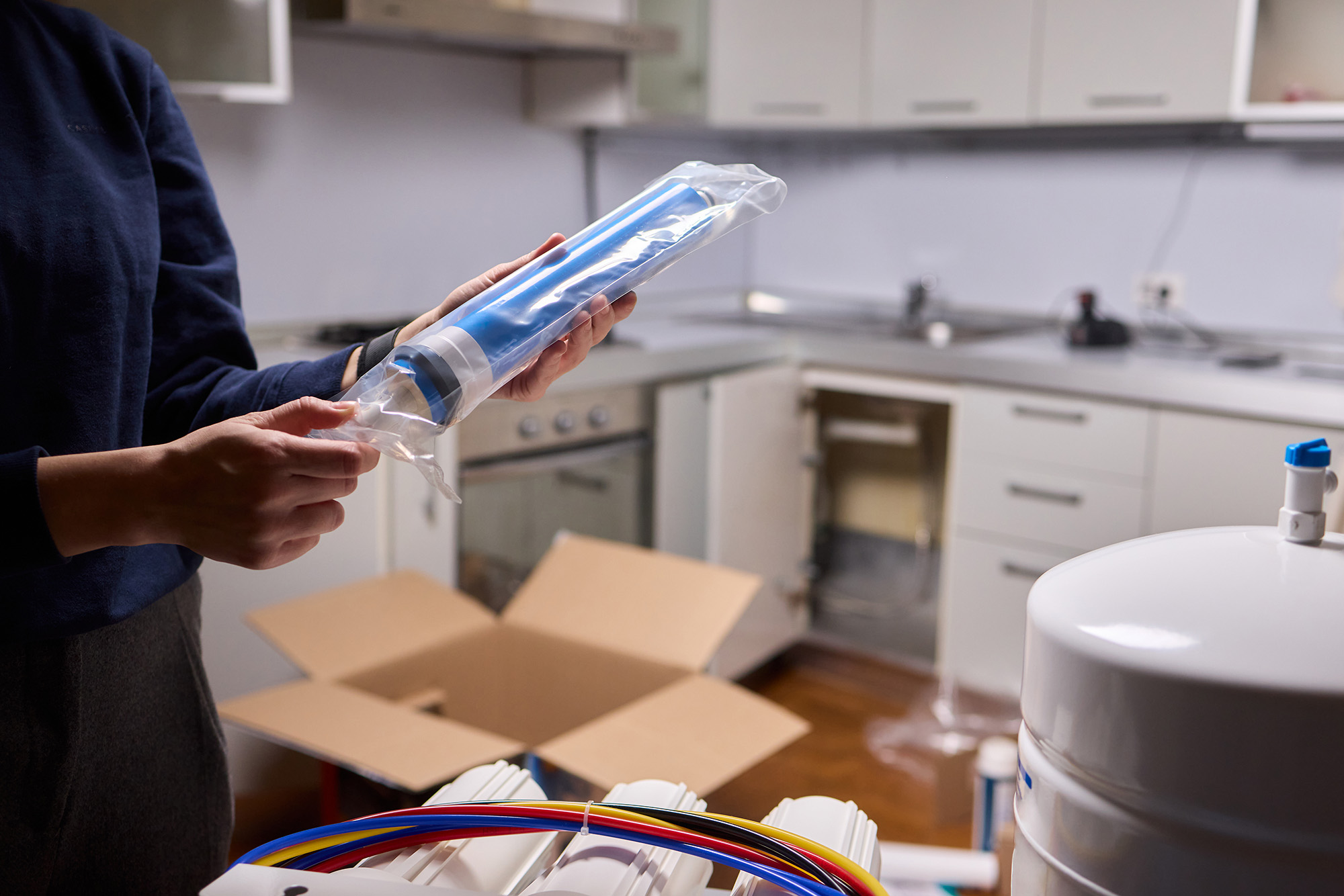 Home Renovation Project Expertly Installing a Comprehensive Water Filtration System for You